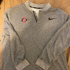 SDSU Aztecs Nike quarter zip pull over dri fit